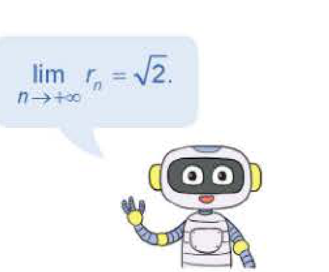 Robot nhắc nhở giới hạn dãy hữu tỉ