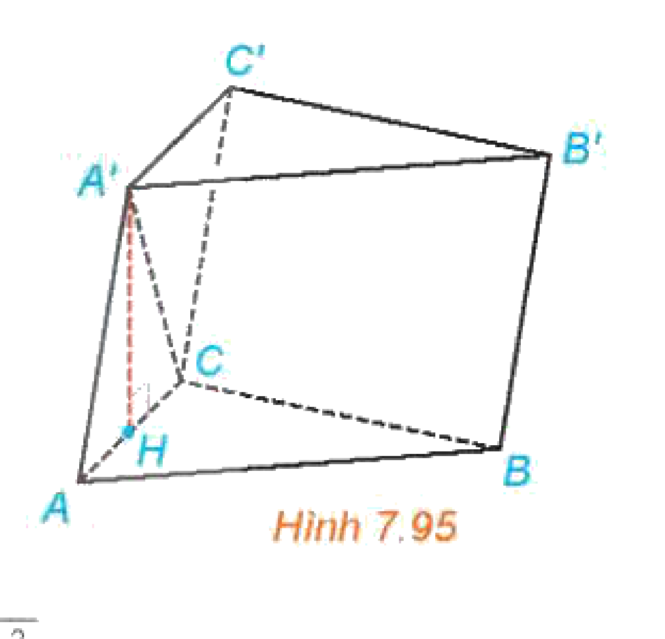 Hình 7.95: Khối lăng trụ ABC.A'B'C'