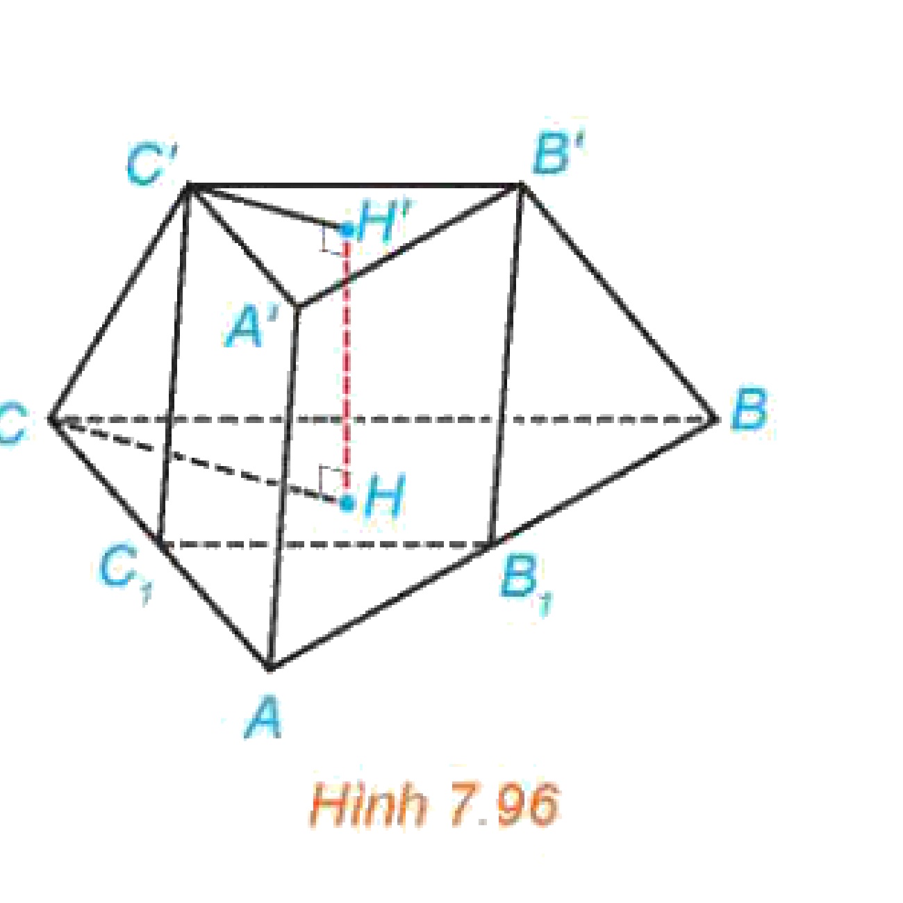 Hình 7.96: Chóp cụt đều tam giác