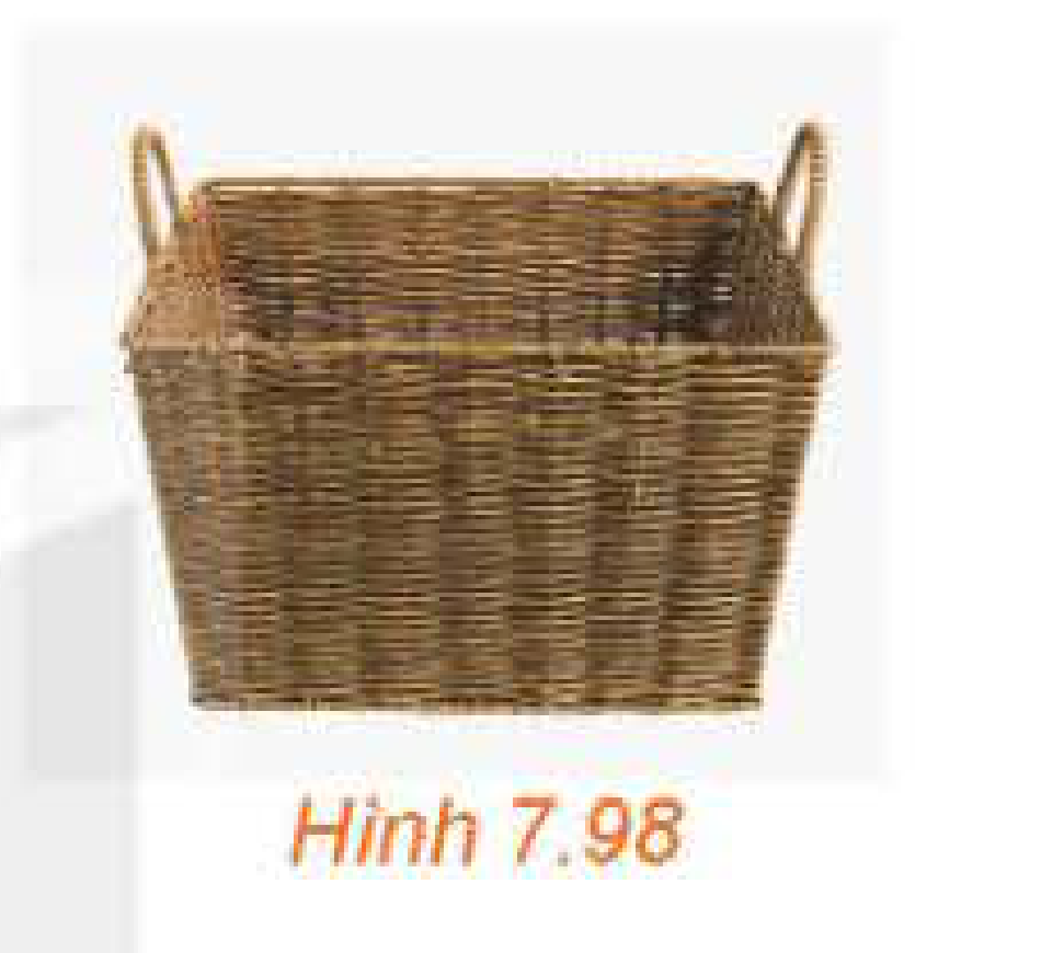 Hình 7.98: Sọt đựng đồ bằng mây